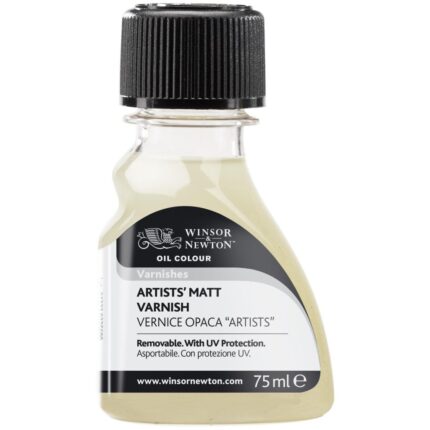 75ml - Premium UV-resistant matte varnish for artists, removable with solvents. Quick-drying, non-yellowing, and resistant to blooming or cracking.