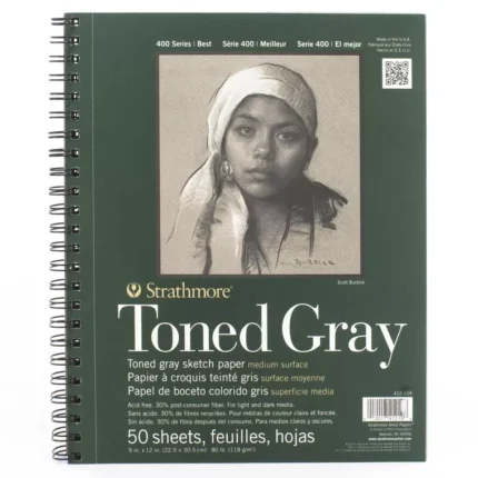 Strathmore 400 Series Toned Gray Sketch Pads- 50 Sheets