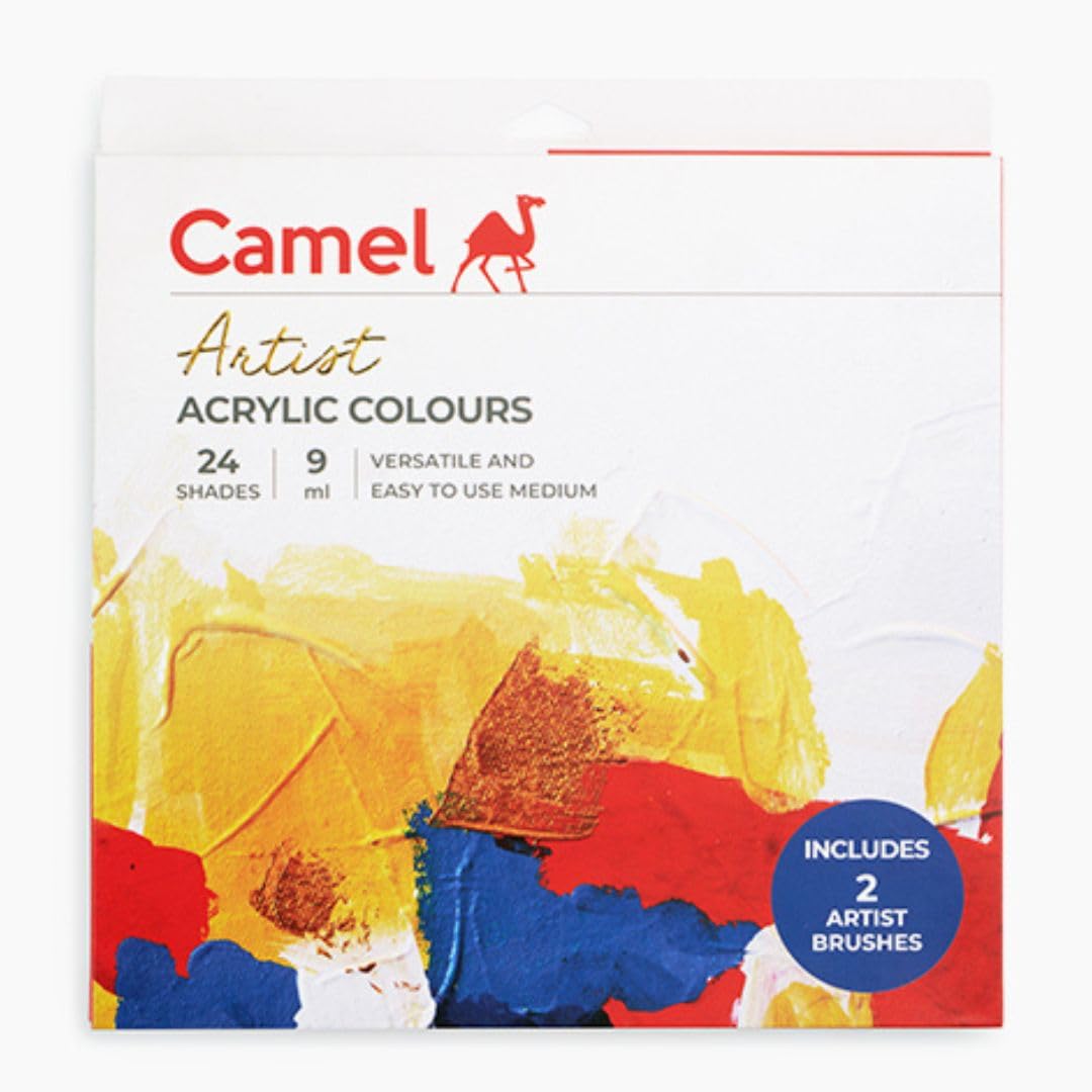 61znpVPl7KL._SL1080_ Camel Artist Acrylic Colour Set 24 x 9ml