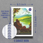 Anupam NASA 5 Subject Spiral Notebook - 70 GSM Paper - Pages 200 - Ideal for Profesionals & Students - Image 2
