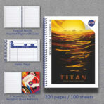 Anupam NASA 5 Subject Spiral Notebook - 70 GSM Paper - Pages 200 - Ideal for Profesionals & Students - Image 3