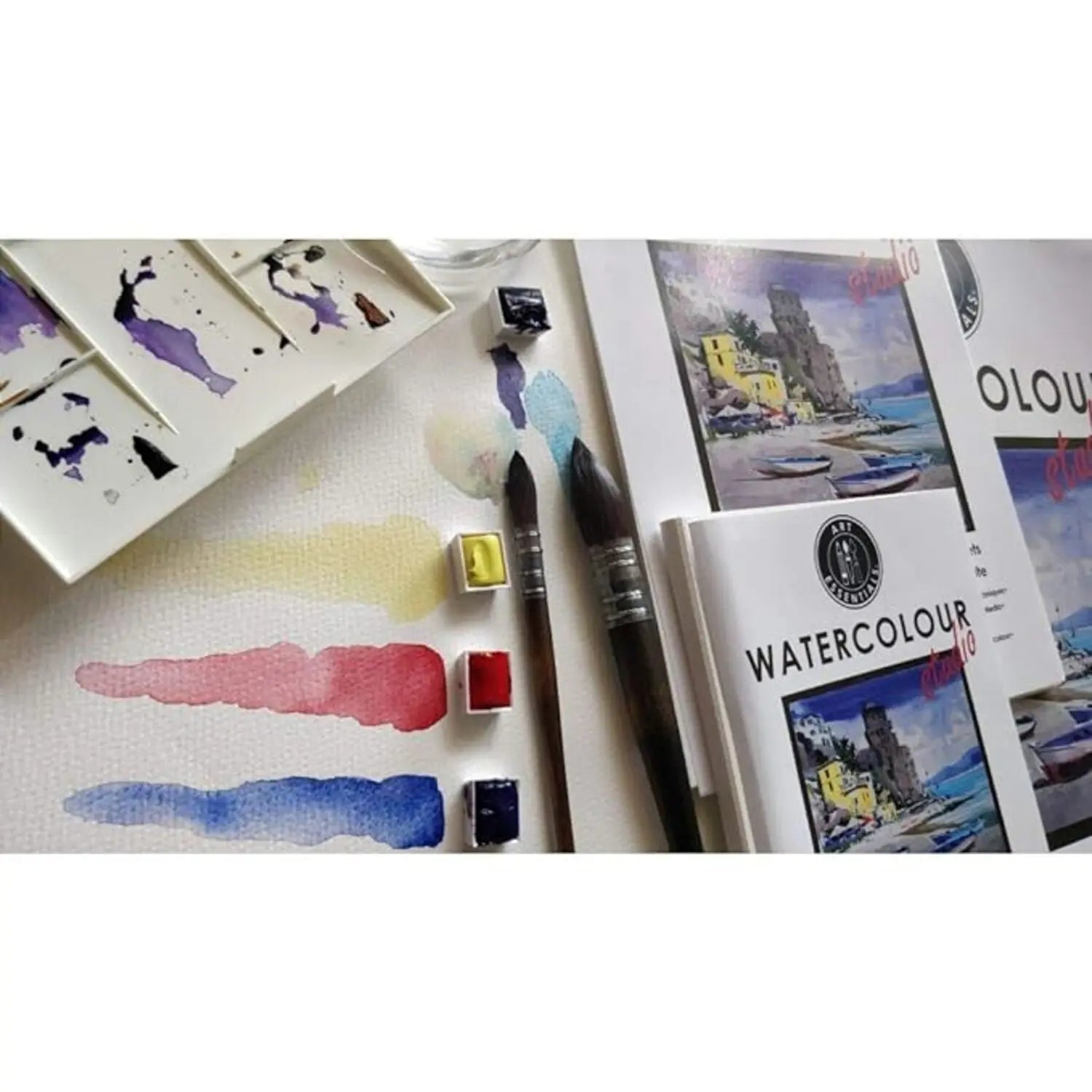 Art-Essentials-Studio-Watercolour-Paper-Medium-Surface_Natural-White_Cold-Pressed-300GSM-Art-Essentials-68684676.jpg Art Essentials Studio Watercolour Paper Medium Surface,Natural White,Cold Pressed 300GSM - Poly Pack(Loose) - Image 1
