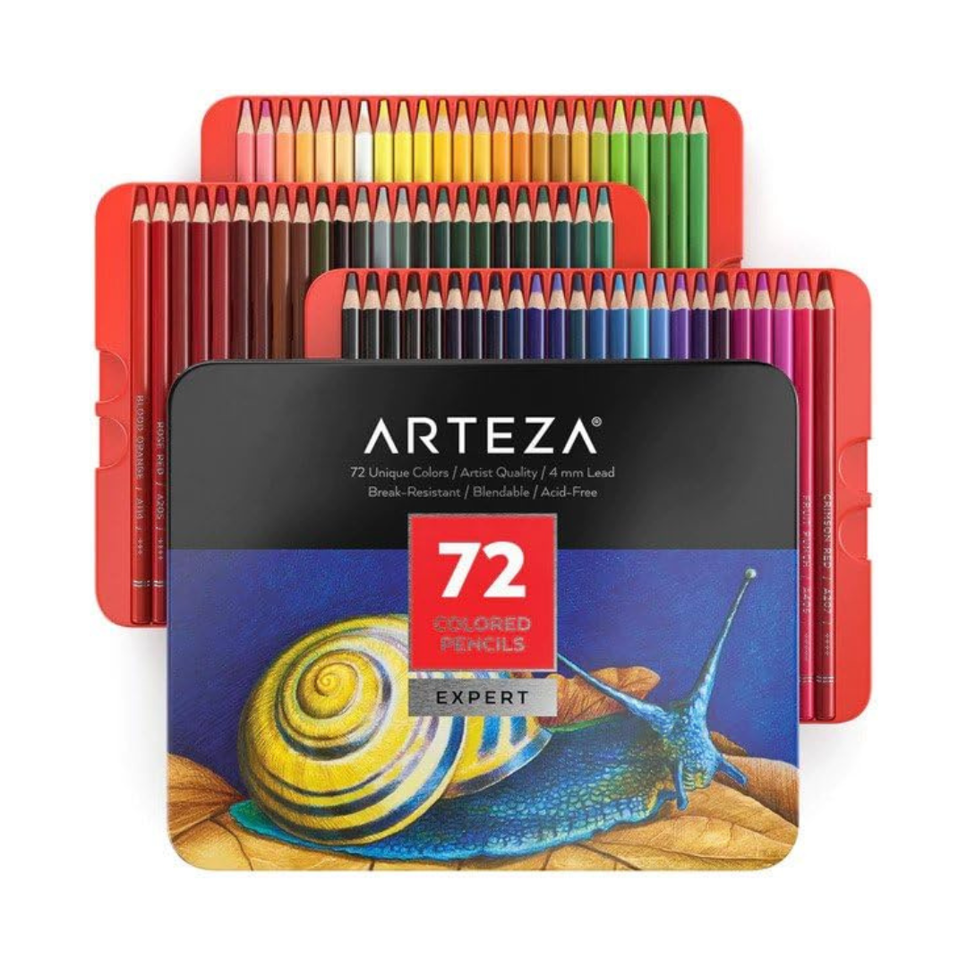 Arteza 72 Arteza Coloured Pencils Expert Assorted Colours Set - Image 1