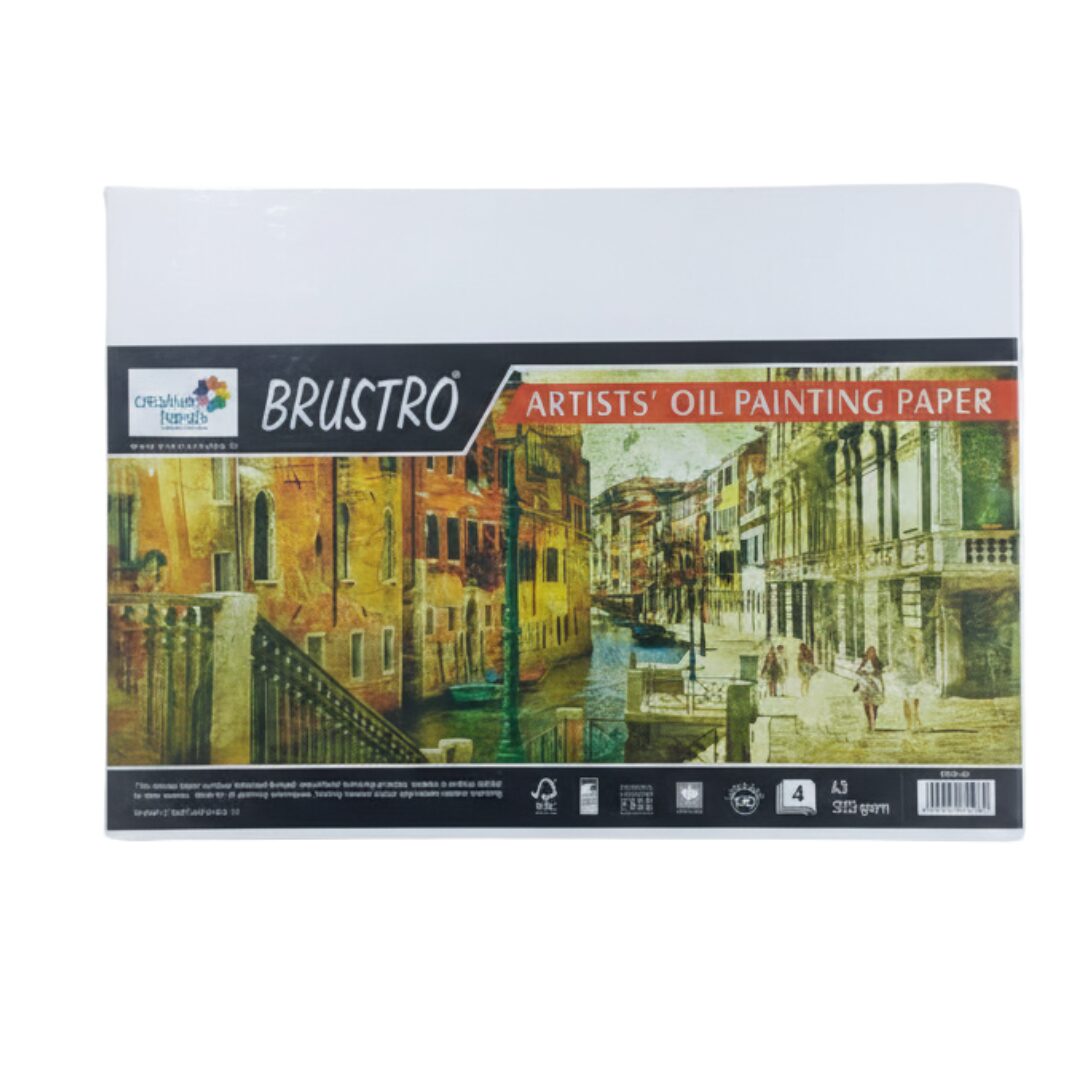 BRUSTRO Artist’s Oil Painting Paper A3 – 300 GSM (2) BRUSTRO Artist’s Oil Painting Paper A3 300 GSM