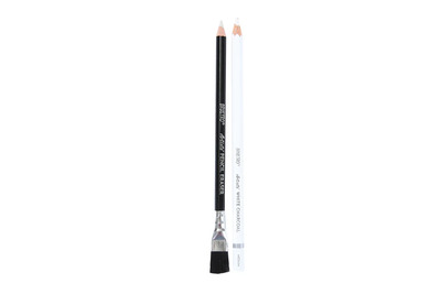 Brustro Artists White Charcoal Pencil Set of 3 + 1 Pencil Eraser BRUSTRO Artists White Charcoal Pencil Set - Image 5