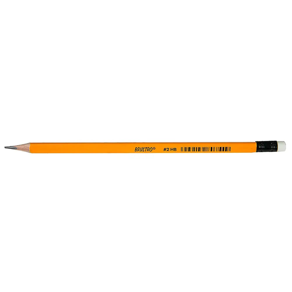 Brustro-2-HB-Pencil-Extra-Dark-Pencil-with-Eraser-Tip-Brustro-1683549053.jpg Brustro 2 HB Extra Dark Pencil with Eraser Tip Pack Of 12 - Image 3