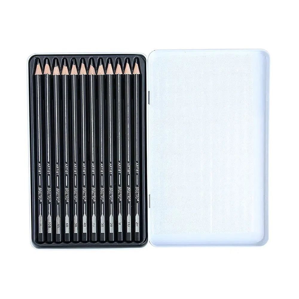 Brustro-Artist-Graphite-Pencil-Set-Of-12-Brustro-1667653873.jpg Brustro Artist Graphite Pencils Set Of 12 - Image 3