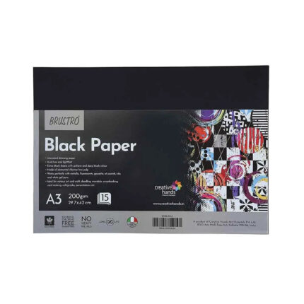 Brustro Black Paper 200 GSM