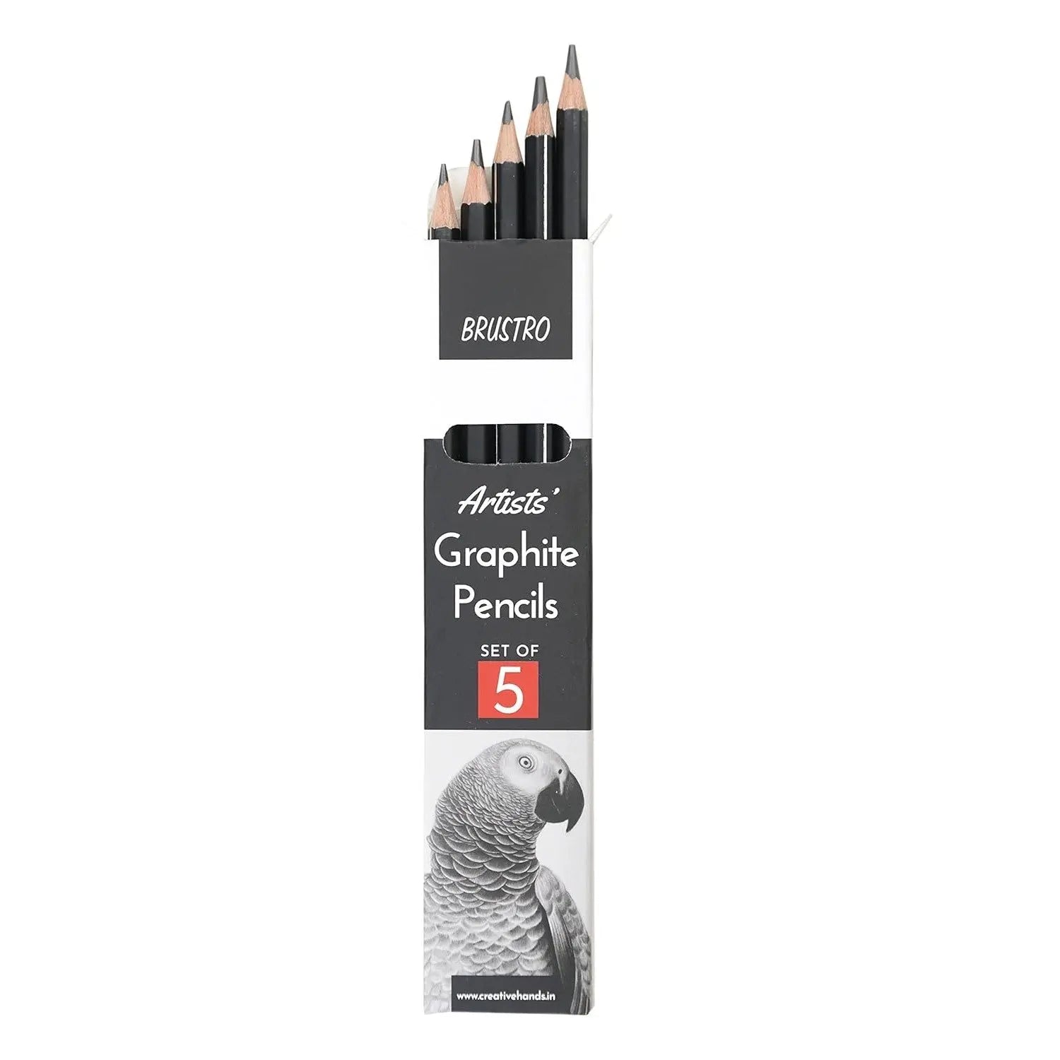 Brustro Graphite Pencil set of 5 (2B, 4B, 6B, 8B, 10B) Brustro Graphite Pencil set of 5 (2B, 4B, 6B, 8B, 10B)