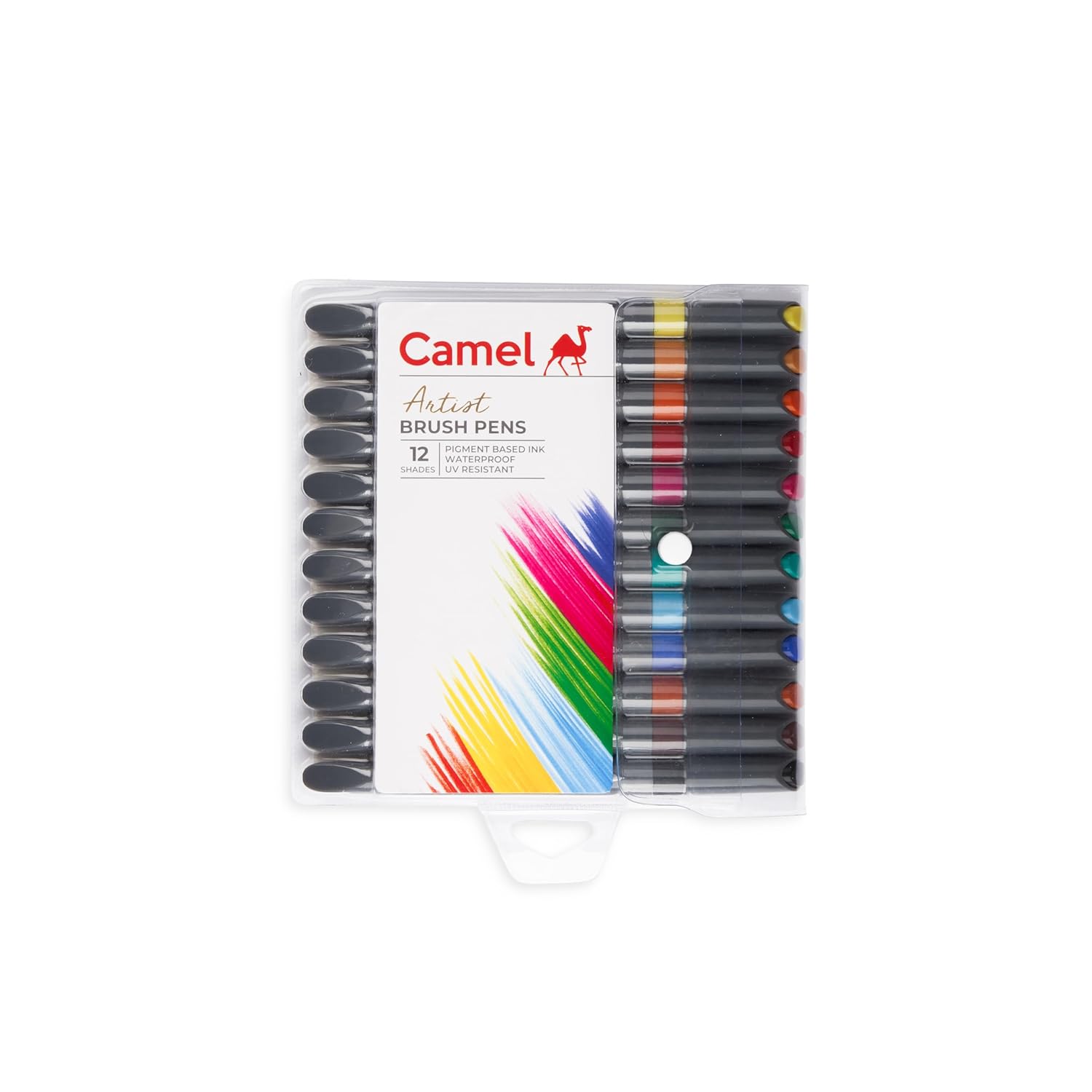 Camel Artist Brush Pen Set - Pack of 12 Camel Artist Brush Pen Set 12 Colors