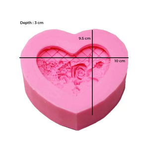 Canvazo-Silicone-Mould-Heart-with-Roses-JSF420-Canvazo-1677570800.jpg Pablo Art Silicone Mould - Heart with Roses JSF420 - Image 1