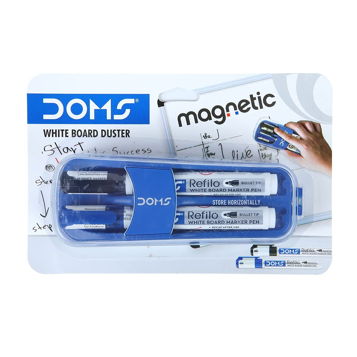 DOMS Fine Magnetic Whiteboard Duster Marker Set DOMS Fine Magnetic Whiteboard Duster Marker Set