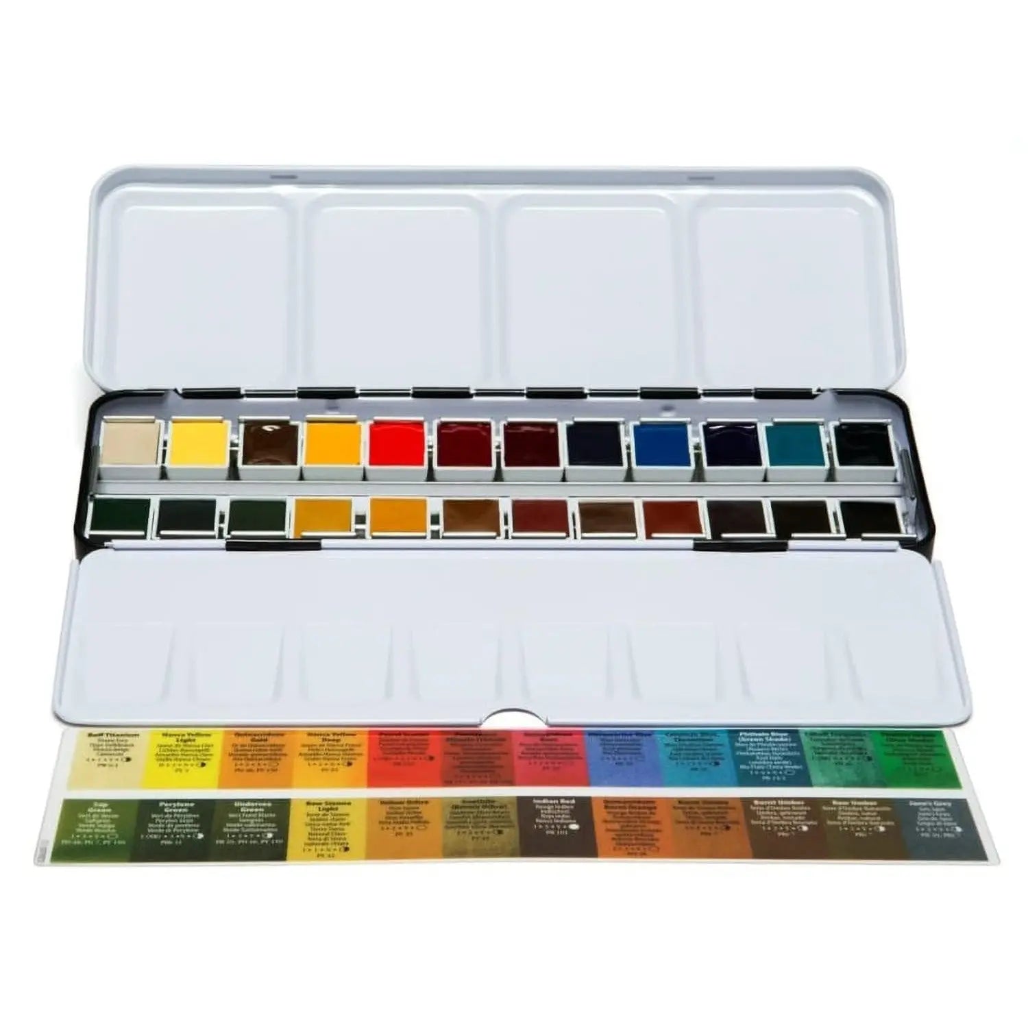 Daniel-Smith-24-Color-Hand-Poured-Watercolor-Half-Pan-Set-in-a-Metal-Box-Daniel-Smith-51826463.jpg Daniel Smith 24 Color Hand Poured Watercolor Half Pan Set in a Metal Box (285650113) - Image 1
