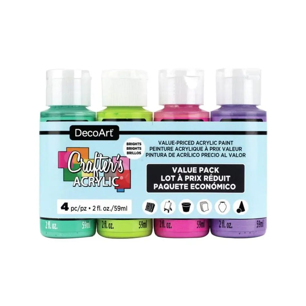 DecoArt-Crafters-Acrylic-Pack-DecoArt-1667643632.jpg DecoArt Crafters Acrylic Pack - Image 1