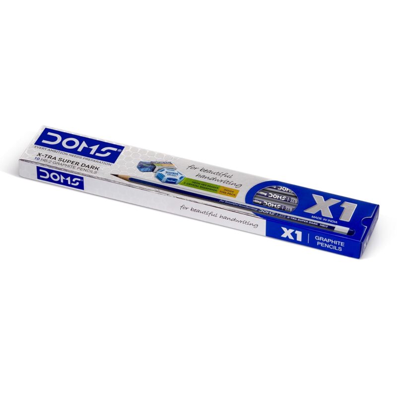 Doms X1 Xtra Super Dark Graphite Pencil Box