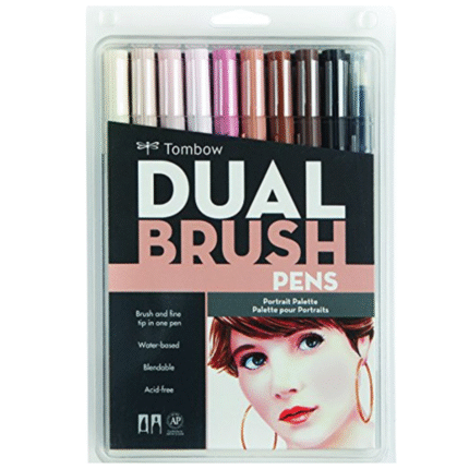 Tombow Dual Brush Pens Colour Set – Portrait Palette