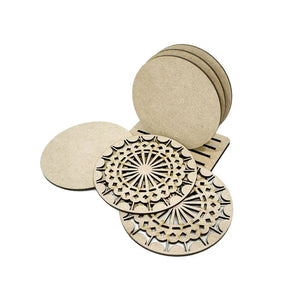 Icraft-MDF-Tea-Coaster-Set-WE-590-iCraft-1667633939.jpg iCraft MDF Tea Coasters Set -WE-590 - Image 1