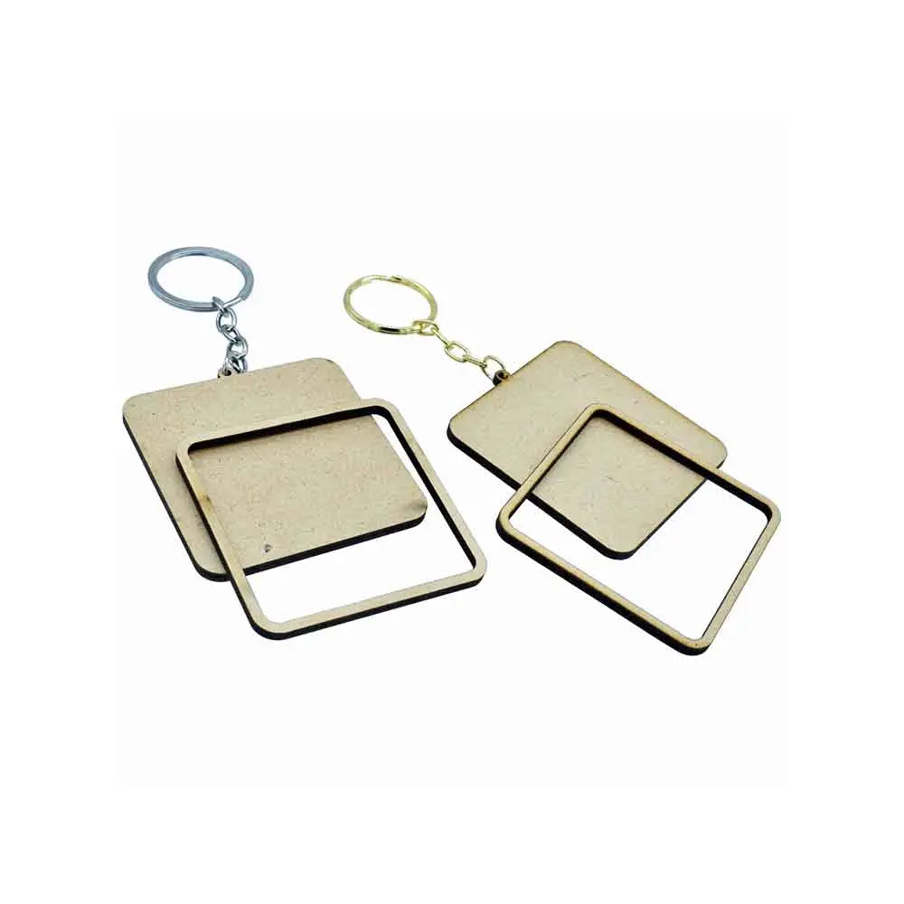 Jags-MDF-DIY-Key-Ring-Square-2-Pcs-Set-MDKR03-Jags-1686828015484.jpg Jags MDF DIY Key Ring Square 2 Pcs Set MDKR03 - Image 1