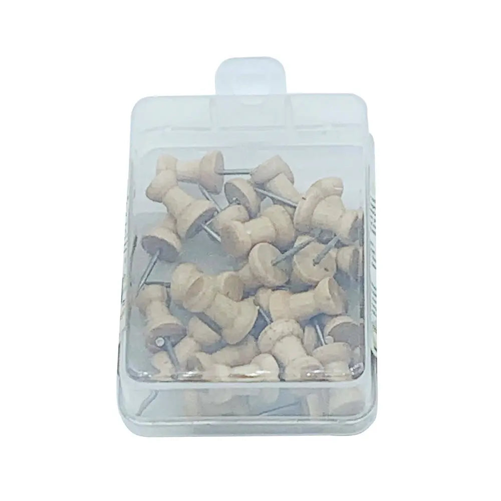 Jags-Wooden-Soft-Board-Push-Pin-Set-25pcs-Jags-1667653249.jpg Jags Wooden Soft Board Push Pin Set 25pcs - Image 1