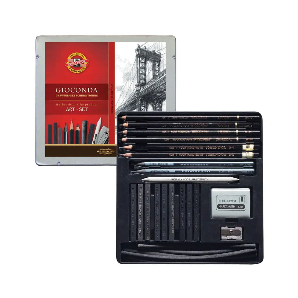 Kohinoor-Hardtmuth-Artist-Drawing-Set-In-Metal-Box-Kohinoor-1667643803.jpg Kohinoor Hardtmuth Artist Drawing Set In Metal Box - Image 1