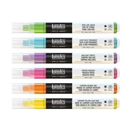 Liquitex Acrylic Marker Pastel Colours Professional Set of 6 Shades