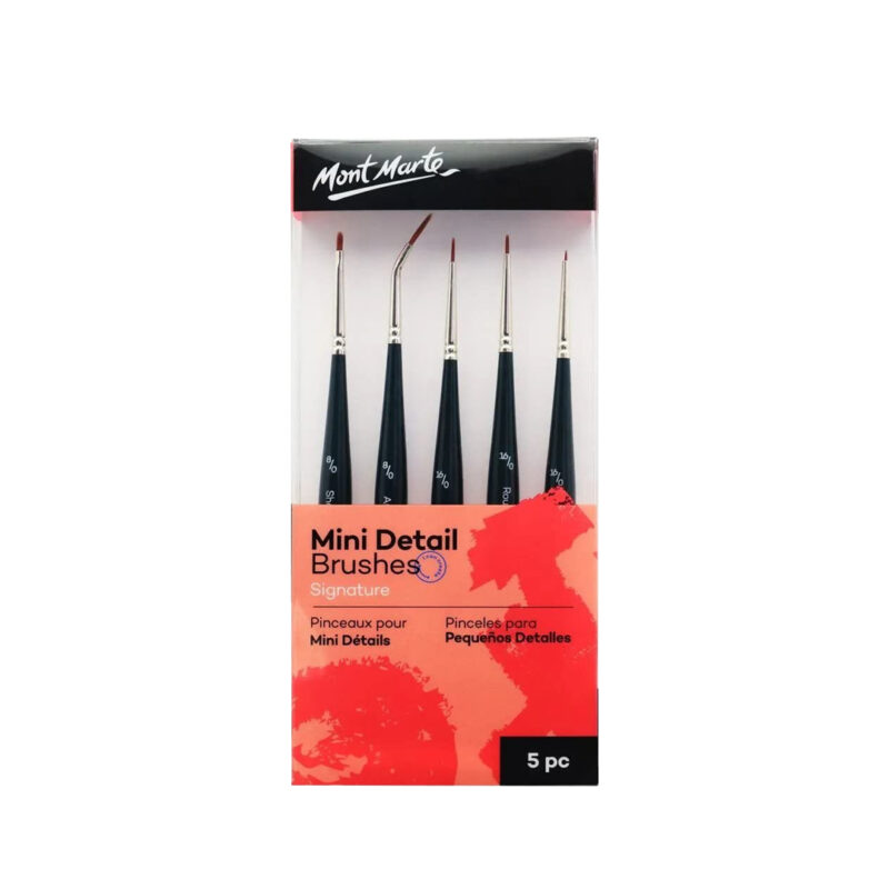 Mont Marte Mini Detail Brush Set 5pcs