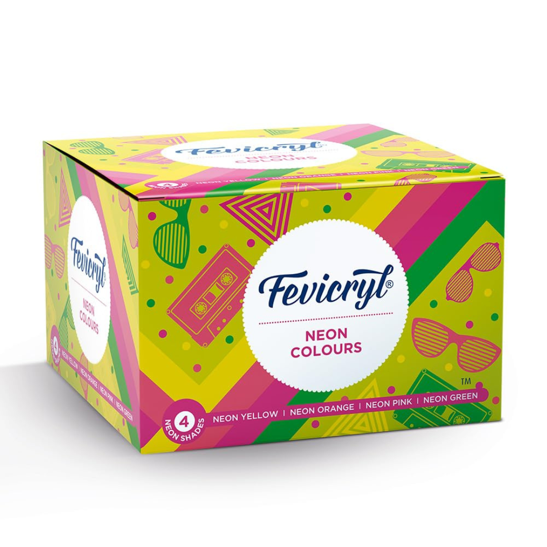 PIDILITE FEVICRYL NEON COLOURS SET PIDILITE FEVICRYL NEON COLOURS SET