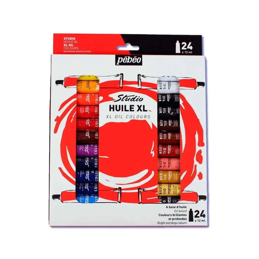 Pebeo Studio XL Oil Colours Set of 12, 12ml Tubes