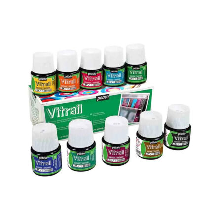 Pebeo Vitrail Stained Glass Effect Glass Paint Set