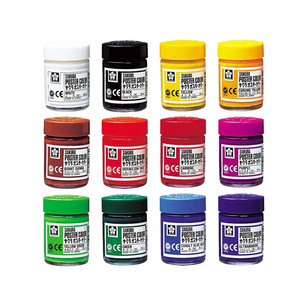 Sakura-Poster-Colors-12-Colors-Set-Sakura-1667646154.jpg Sakura Poster Colors 12 Colors Set - Image 1