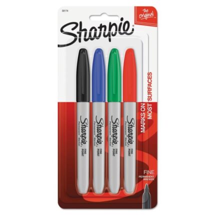 Sharpie Fine Tip Assorted 4 Colour Set