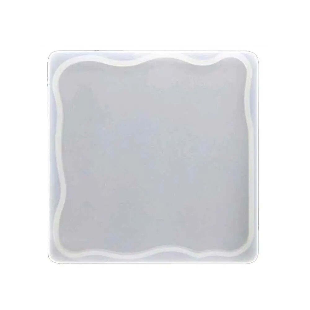 Silicone Mould - Agate Coaster Square