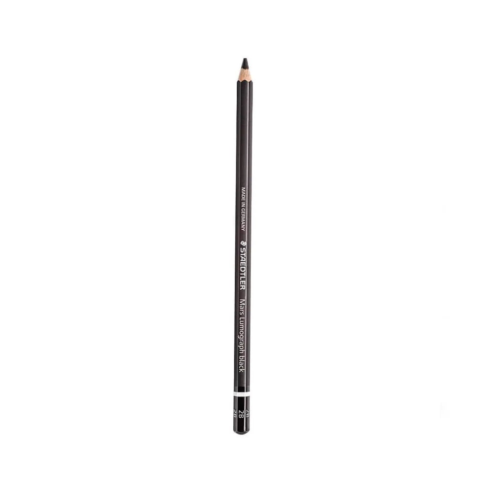 Staedtler-Mars-Lumograph-Black-Pencils-Staedtler-1667647978.jpg Staedtler Mars Lumograph 6B Black Pencil Pack Of 12 - Image 4
