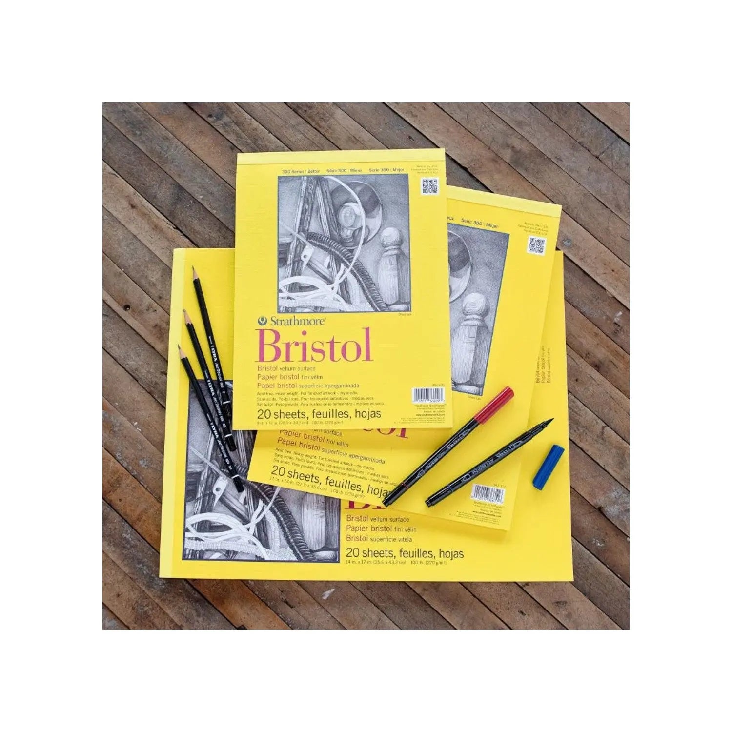 Strathmore-Bristol-300-Series_270-GSM_20-sheets-Paper-Pad-Strathmore-62347623.jpg Strathmore Bristol 300 Series,270 GSM,20 sheets - Paper Pad - Image 1