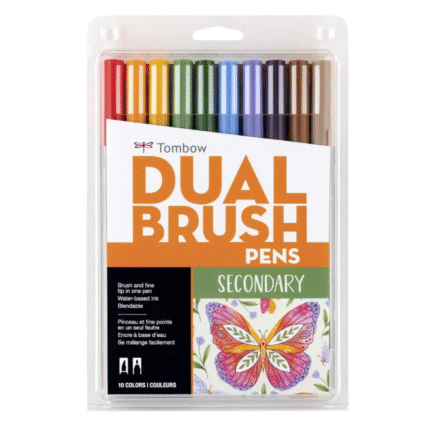 Tombow Dual Brush Pens Colour Set – Secondary Palette