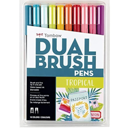 Tombow Dual Brush Pens- Tropical Palette