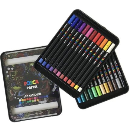 Uniball POSCA Wax Pastel Set of 24 Colours