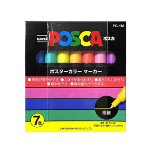 Uniball Posca 1M Markers Set of 7