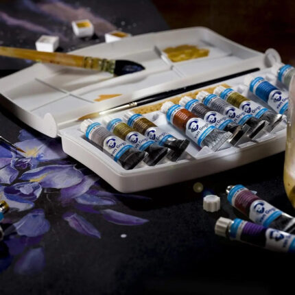 Van Gogh Watercolour Plastic Case Set 12 Specialty Colours (10ml Tubes)