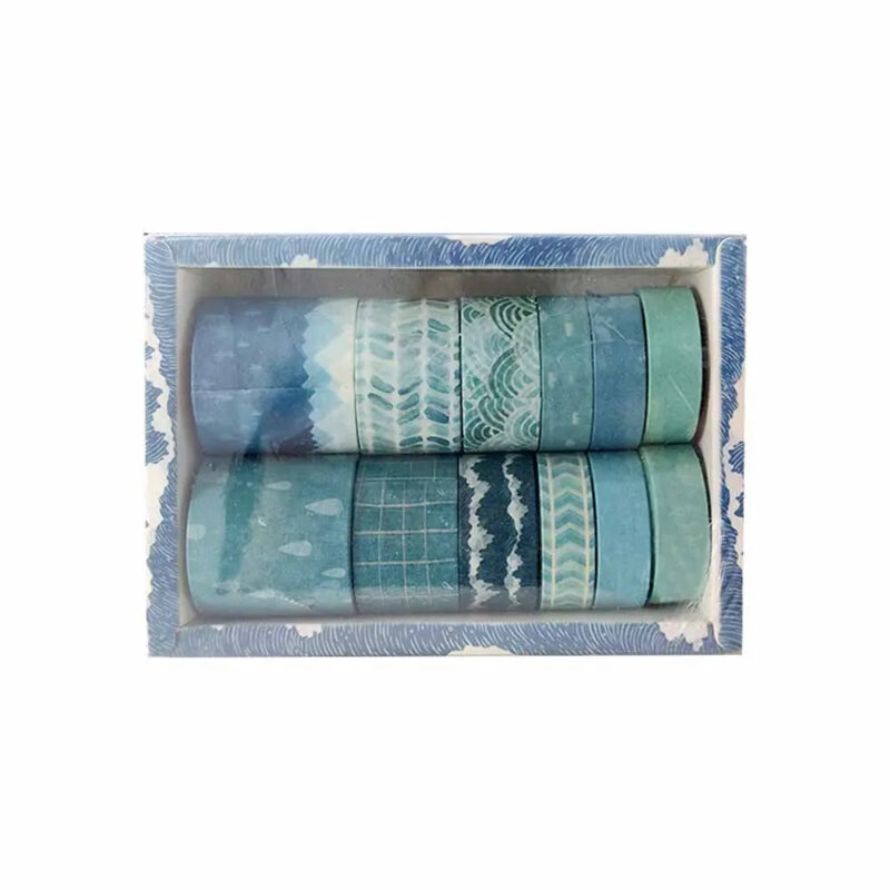 Pablo Art Washi Tape Blues Track Impressions Assorted Set