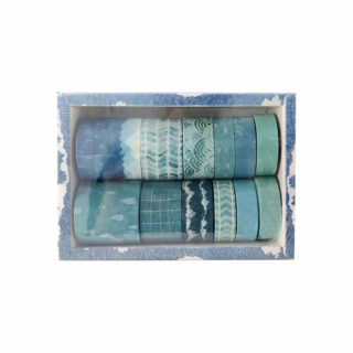 Washi Tape Blues Track Impressions Assorted Set Pablo Art Washi Tape Blues Track Impressions Assorted Set