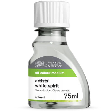 Winsor & Newton Oil Colour - Solvents Artists White Spirit 1L bottle for oil painting and brush cleaning.