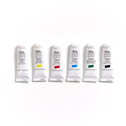 Winsor & Newton Designers Gouache Primary Colour - 6 Tubes Set