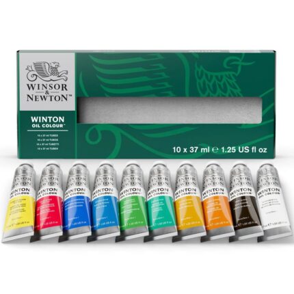 Winsor and Newton Winton Oil Colour 10x37ml Tubes Set