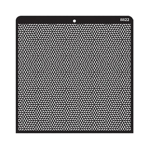 iCraft-Layering-Stencil-12X12-8822-iCraft-1667640239.jpg iCraft Layering Stencil- 12X12 -8822 Op Star design - Image 1