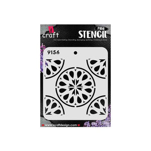 iCraft-Mini-Circular-Stencil-4X4-9156-iCraft-1683275486.jpg iCraft Mini Stencil - 4X4 - 9156 Circular Design - Image 1