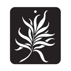 iCraft-Mini-Feather-Leaf-Stencil-4X4-8941-iCraft-1667638856.jpg iCraft Mini Stencil - 4X4 - 8941 Feather Leaf design - Image 1