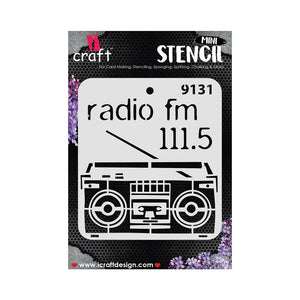 iCraft-Mini-Radio-Stencil-4X4-9131-iCraft-1667639896.jpg iCraft Mini Stencil - 4X4 - 9131 Radio Fm 111.5 design - Image 1