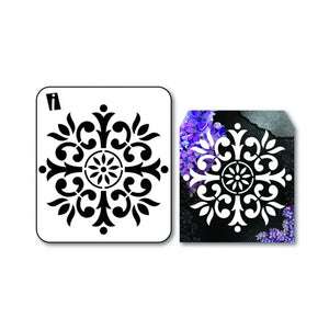 iCraft-Mini-Stencil-4X4-9104-iCraft-1667639619.jpg iCraft Mini Stencil - 4X4 - 9104 Rangoli design - Image 1