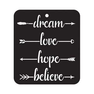 iCraft-Mini-Words-Stencil-4X4-8968-iCraft-1667639314.jpg iCraft Mini Stencil - 4X4 - 8968 Words design - Image 1